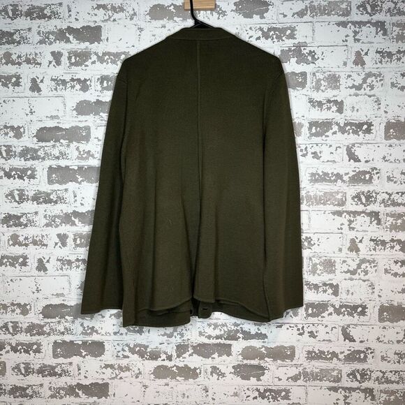 Talbots | women green button down wool cardigan with gold buttons - Picture 8 of 10